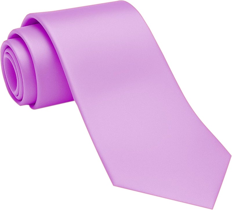 DIBI Solid Color Ties for Men, Formal Mens Ties, Neck Tie, Classic Tie for Boys Women Teens, Wedding Business Costume Necktie - Image 1